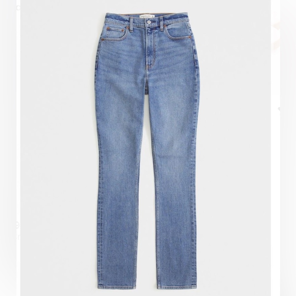 Abercrombie Curve Love Ultra High Rise 90s Slim Straight Jean - Size 27 Short